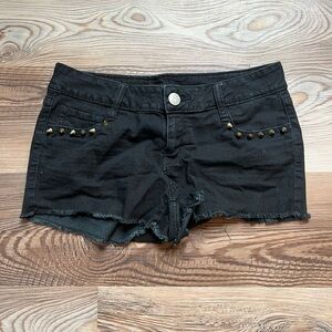 Decree black Jean shorts